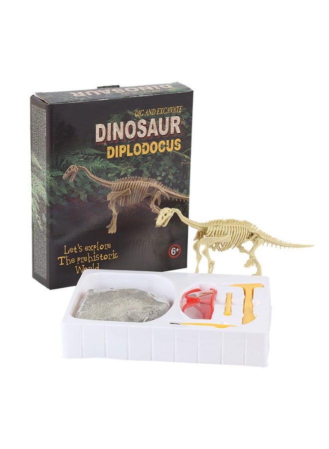 Dinosaur Archaeological Toys Children's Educational Creative Toys Archaeological Dinosaur Gift Box Dinosaur Digging Supply-Color:2 Brachiosaurus - Image 1