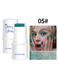 Mei Lifestyle Mermaid Sequins Chunky Glitter Gel Stick Festival Liquid Eyeshadow & Body Glitter for Women & Girls  - Image 1
