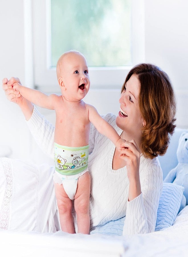 SATINIOR 8 Pcs Baby Belly Button Band Cartoon Pattern Cotton Baby Infant Umbilical Cord Belly Band for 0-12 Months Multiple Colors - Image 5