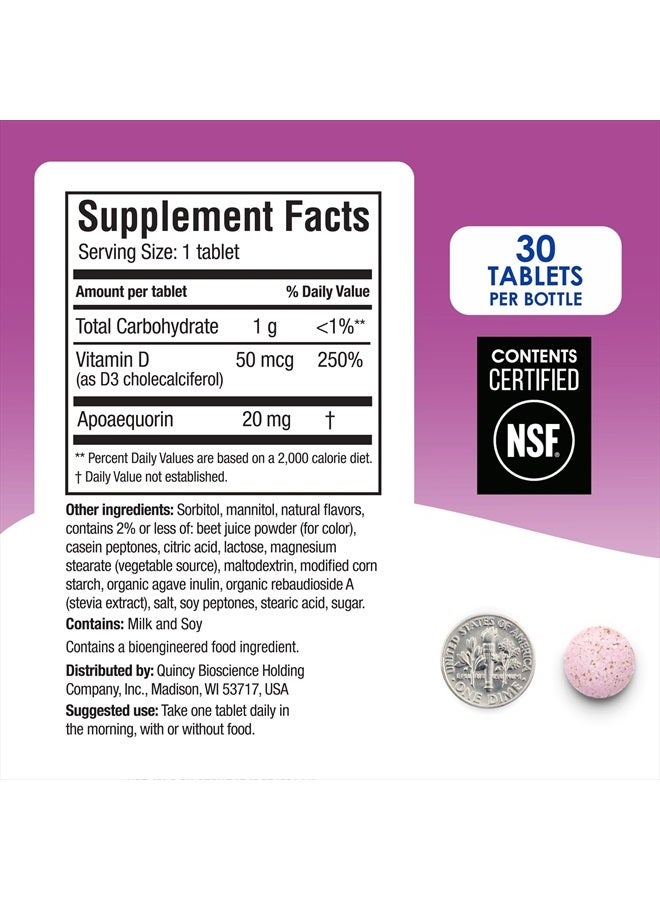 Prevagen Improves Memory - Extra Strength 20mg, 30 Chewables |Mixed Berry| with Apoaequorin & Vitamin D 7-Day Pill Minder | Brain Supplement for Better Brain Health - Image 4