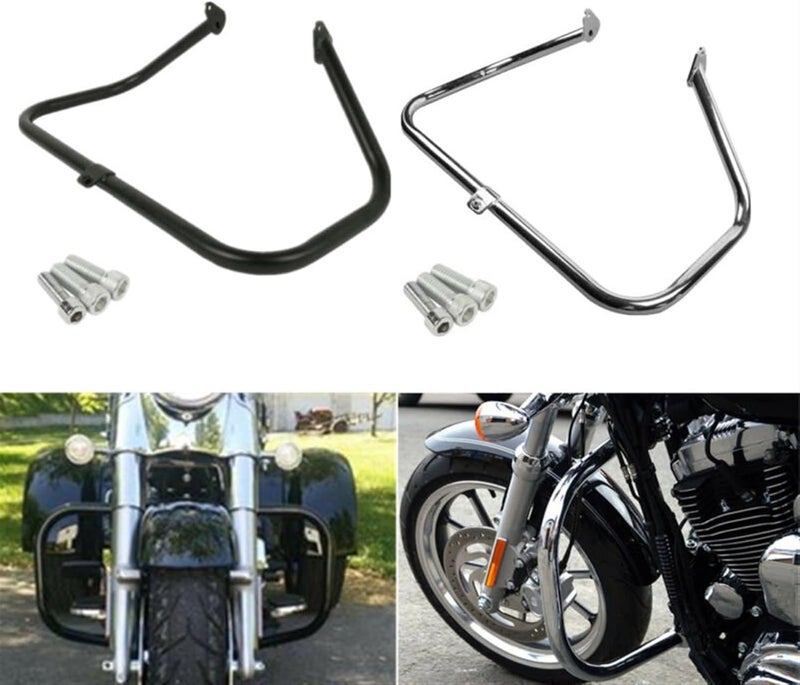 QASULER Motorcycle Engine Guard Crash Bar for Harley - Image 4