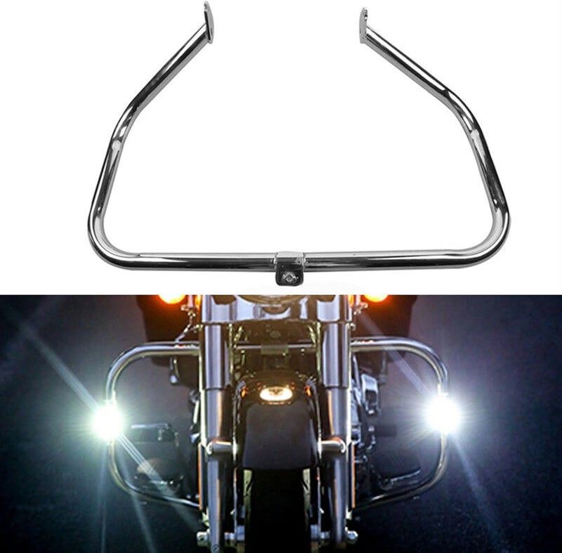 QASULER Motorcycle Engine Guard Crash Bar for Harley - Image 5
