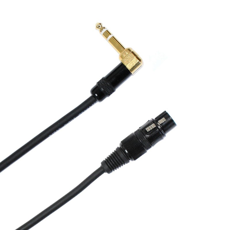 AUDIO 2000'S كابل Audio2000's C20 بزاوية 1/4 إنش TRS إلى XLR أنثوي (1 قدم) - Image 4