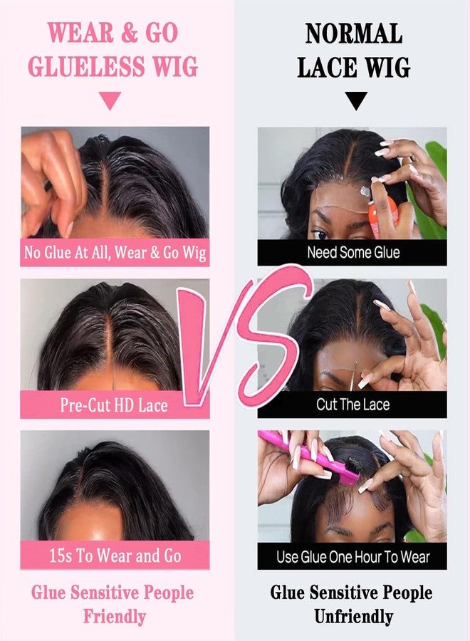 Atilck Wear and Go Glueless Wig - Body Wave Lace Front Human Hair Wigs for Black Women - Pre Plucked and Pre Cut 4x4 Lace Closure - No Glue Needed for Beginners (22 Inch) - Image 5