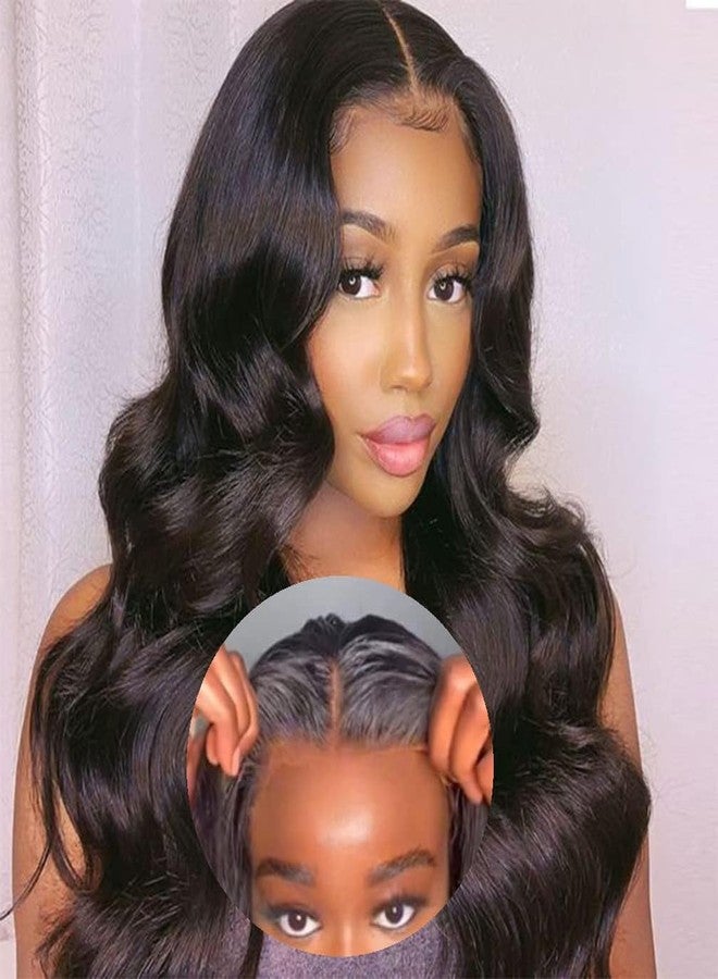 Atilck Wear and Go Glueless Wig - Body Wave Lace Front Human Hair Wigs for Black Women - Pre Plucked and Pre Cut 4x4 Lace Closure - No Glue Needed for Beginners (22 Inch) - Image 1