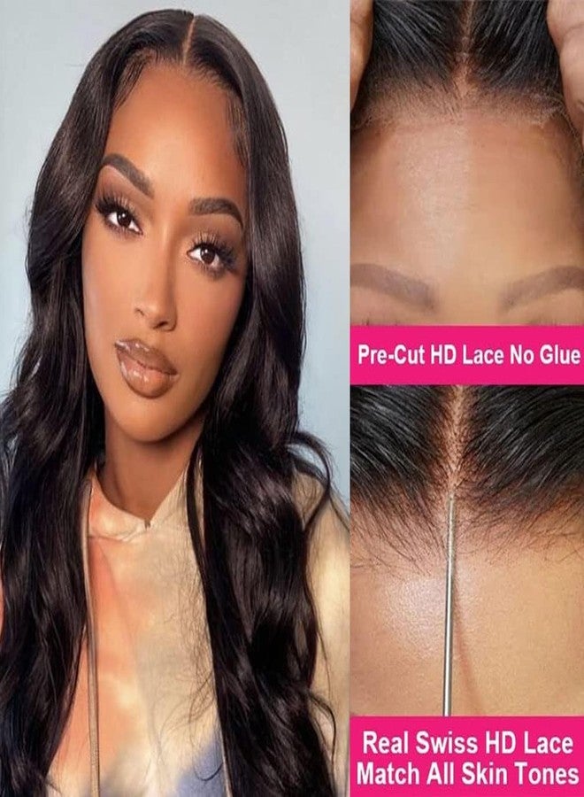 Atilck Wear and Go Glueless Wig - Body Wave Lace Front Human Hair Wigs for Black Women - Pre Plucked and Pre Cut 4x4 Lace Closure - No Glue Needed for Beginners (22 Inch) - Image 2
