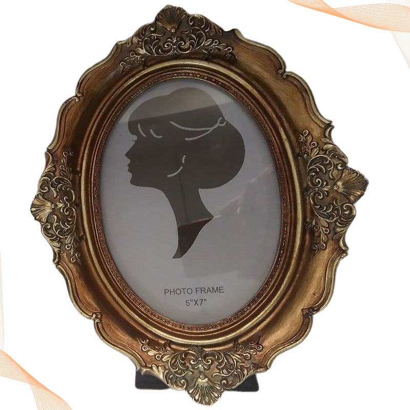 2 pcs 21x16.5x3cm Retro Photo Frame Decorative Photo Holder Nordic Style Picture Frame for Home Office Decor (Light Brown) - Image 3