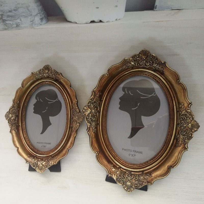 2 pcs 21x16.5x3cm Retro Photo Frame Decorative Photo Holder Nordic Style Picture Frame for Home Office Decor (Light Brown) - Image 4