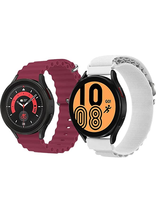 IAF Silicone Ocean Strap 22mm Watch Adjustable Loop with Buckle Sports Strap and Alpine Loop Band Nylon Sport Strap with Metal G‑Hook Replacement Wristband BlackArmy Green