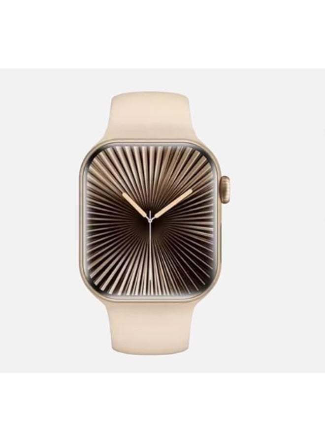W&O X10 Smart Watch with Voice Assistant, Bluetooth Calls - (Gold)