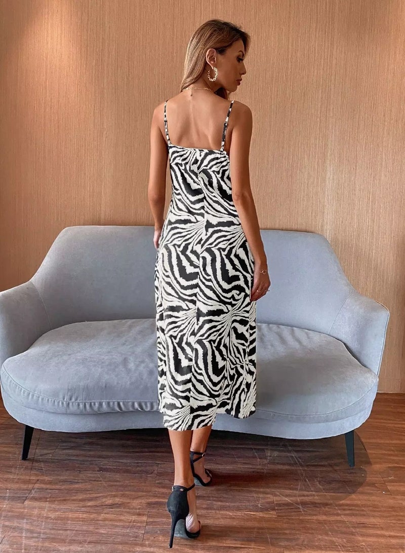 Zebra Striped Cami Dress  - Image 2