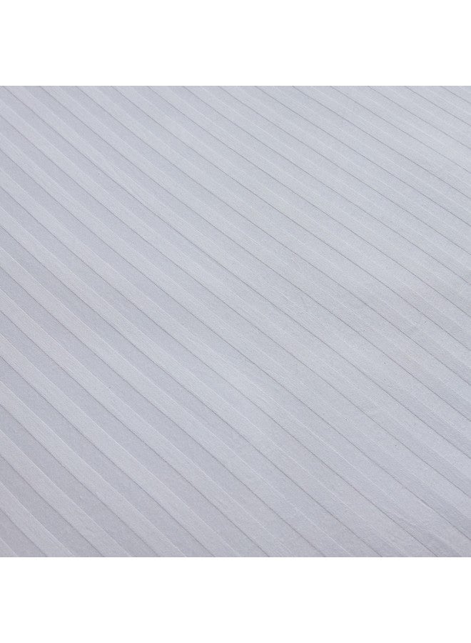 Home Box Hamilton Satin Stripe Super King Fitted Sheet 200 x 200 x 36 cm - Image 5