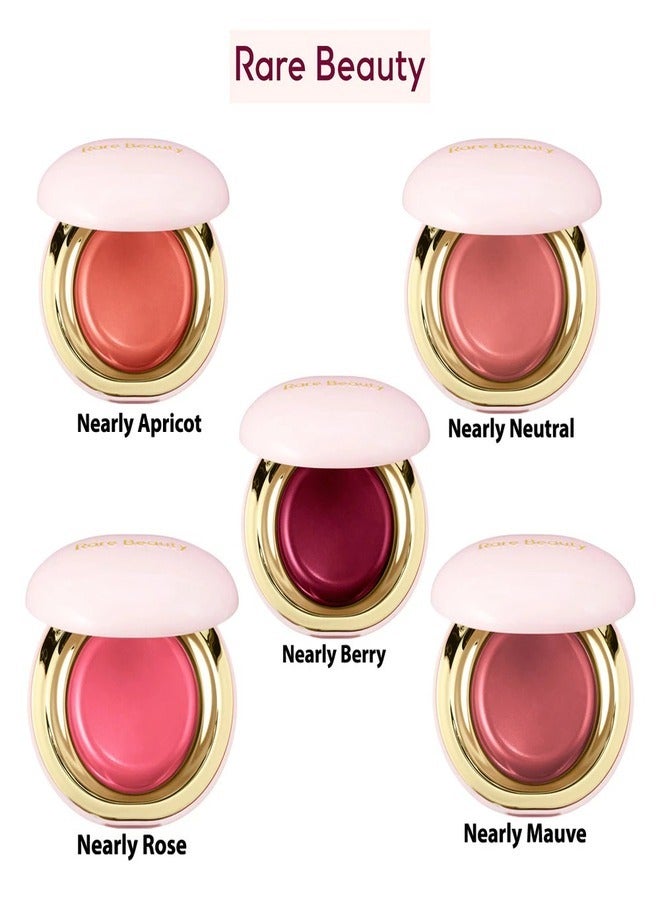 Rare Beauty Stay Vulnerable Melting   Blush –  Nearly Neutral - Soft Neutral Pink (5g) | Lightweight, Cream-to-Powder, Natural Flush, Hydrating & Long-Lasting