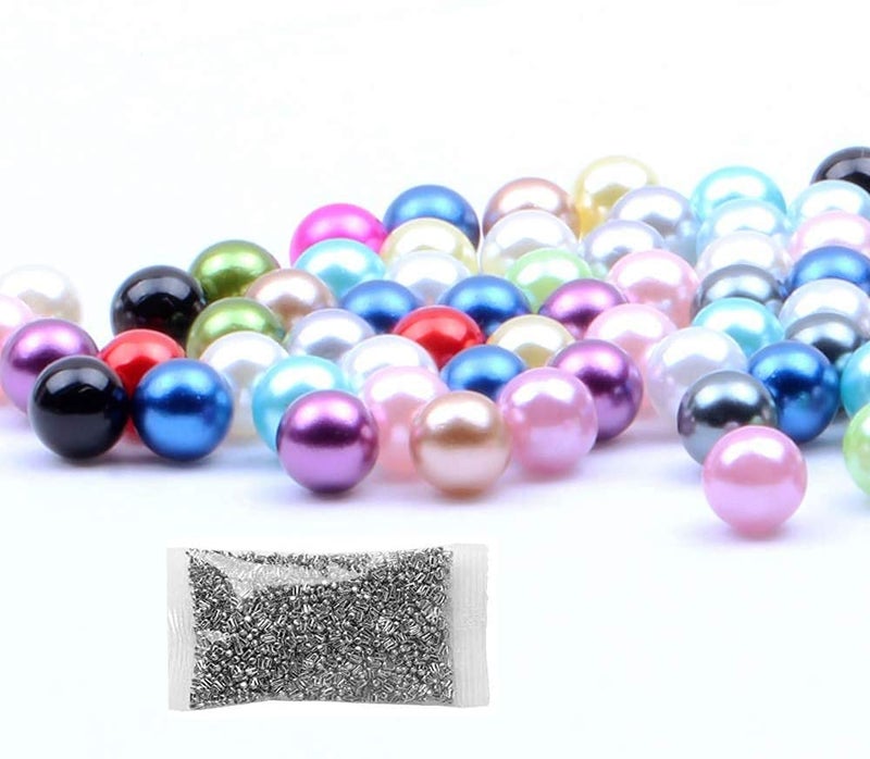 Jasol Beads 5mm for Pearl Setting Machine no Hole Beads Pack of 50 Gram+ 15gram revit (Golden) - Image 1