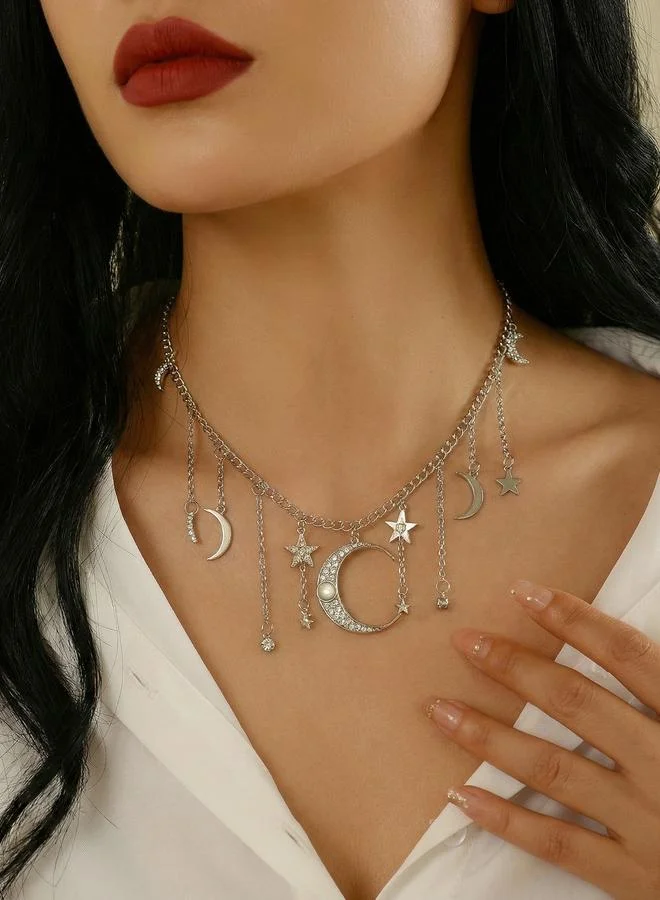 Take Two Star and Moon Pendant Necklace