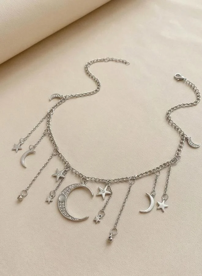 Take Two Star and Moon Pendant Necklace