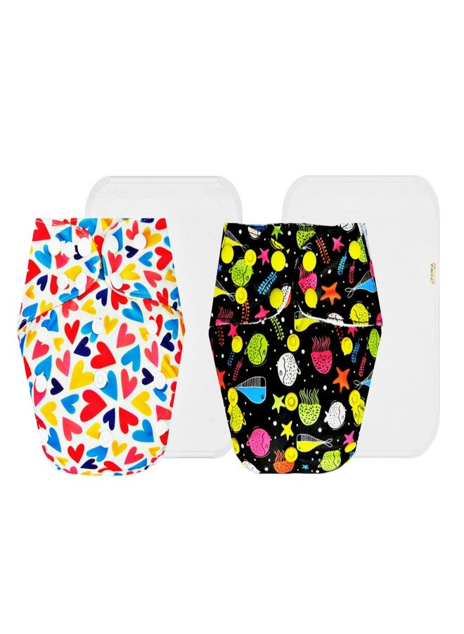 حفاضات دمبلدو القماشية الممتازة مع حشوة قطنية (عبوة من قطعتين) | شعور بالجفاف والراحة | مانعة للتسرب | سهلة التنظيف | مثالية للأطفال الصغار | من 3 أشهر إلى 3 سنوات | للجنسين - Image 1