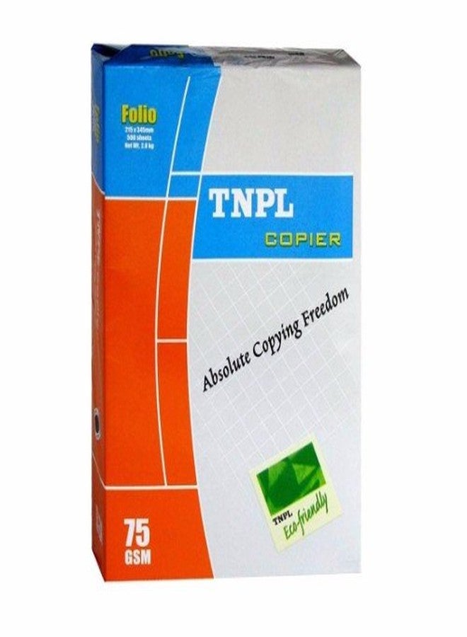 TNPL 75 GSM A4 Size Copier Paper – Pack of 5 Reams (500 Sheets Each) | Multipurpose Printing Paper | Total 2500 Sheets