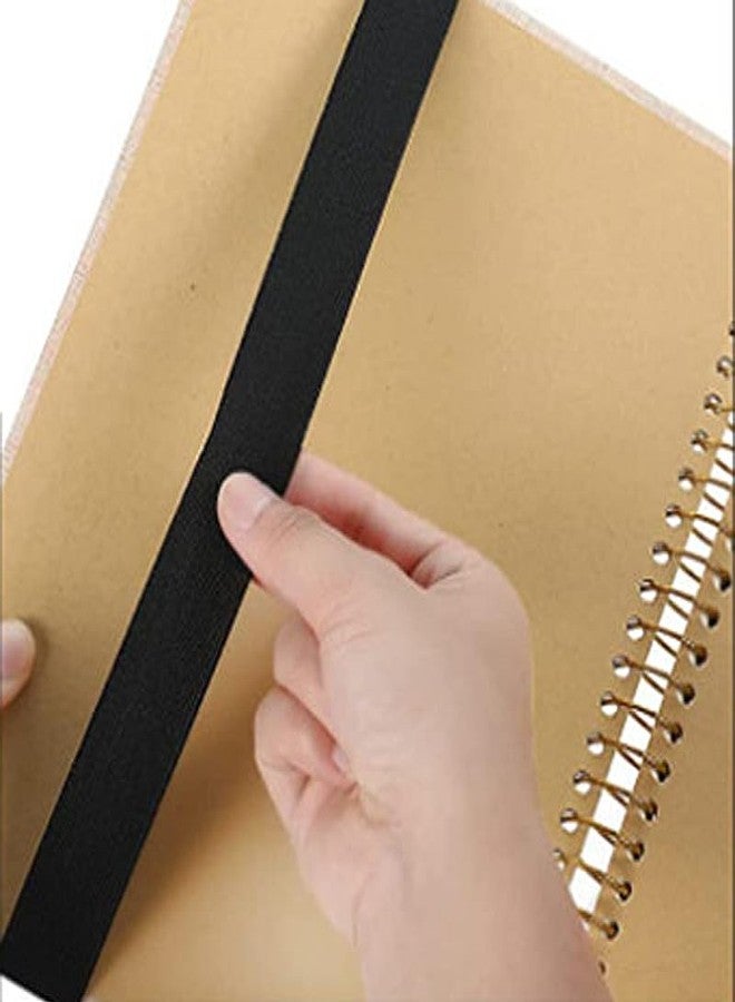 Much Hotter Adjustable Elastic Band Pen Holder, Pencil Holder, Pen Sleeve Pouch for Hardcover Journals, Notebooks, Planners, Fits Notebooks from 7" to 10” in Height, Hold 2 or 3 Pens, PU Leather, Detachable. - Image 4