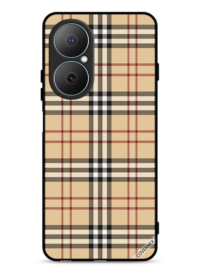 Covernex Huawei Nova Y73 Protective Case Cover Stripes On Cloth Pattern