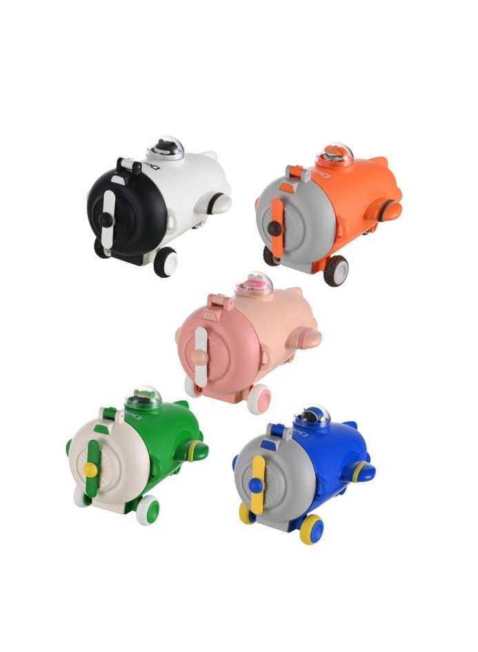 DESSINI زجاجة ماء فضائية سعة 550 مل، وردي - Image 2