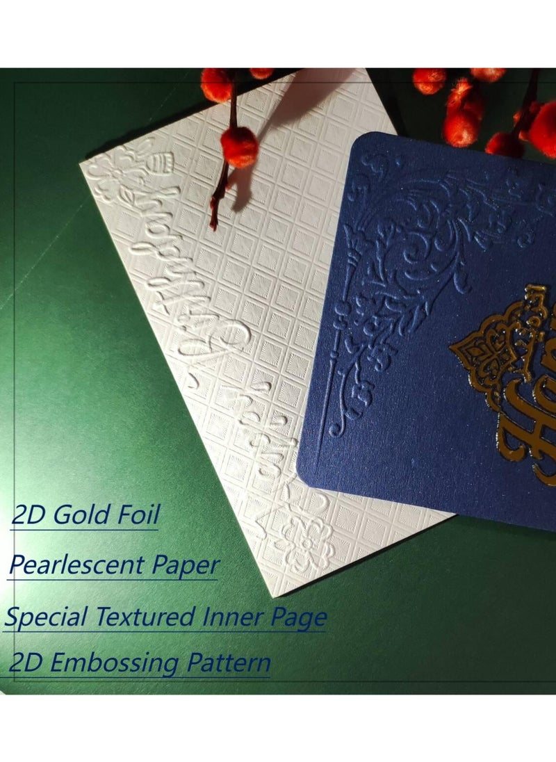 BenQuand Premium Birthday Card with 2D Gold Foil and 2D Embossing Pattern，Luxury Black Happy Birthday to You Card With Envelope，Handmade Gift for Boyfriend,Mum,Daddy，Business Card  - Image 5
