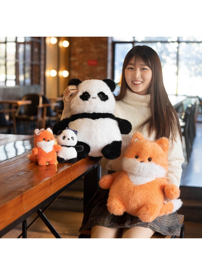 لعبة Little Red Book Explosions Cute Eggs Panda Fox Doll للأطفال من القطيفة لتزيين المنزل وزخارف صغيرة - المواصفات: انظر التفاصيل لمعرفة الحجم (0.47 كجم) - اللون: بني لطيف بيض الباندا - Image 2
