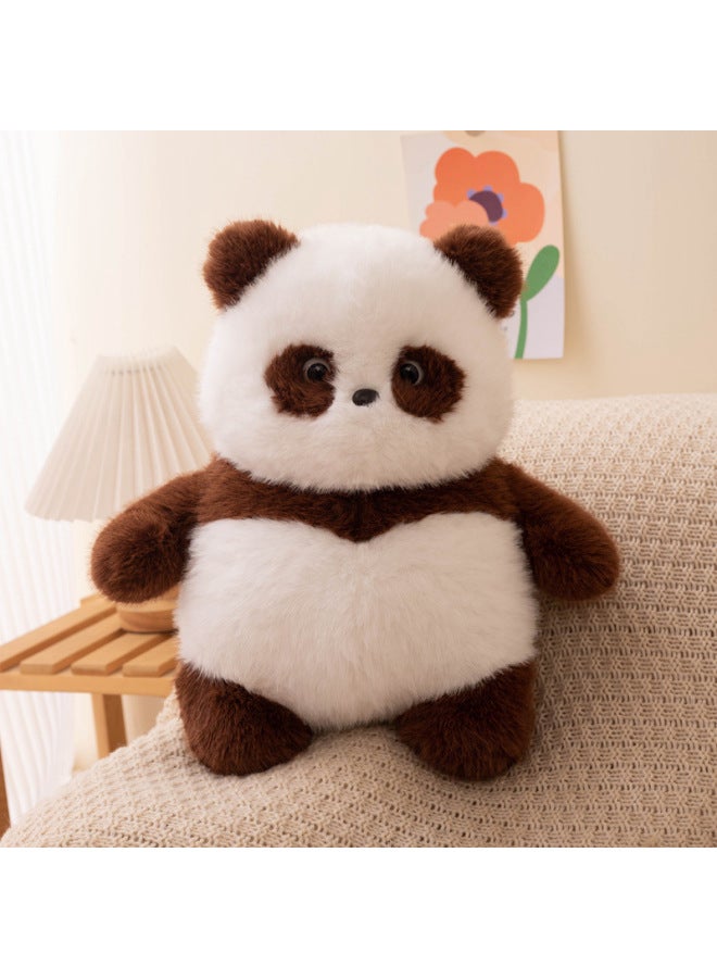 لعبة Little Red Book Explosions Cute Eggs Panda Fox Doll للأطفال من القطيفة لتزيين المنزل وزخارف صغيرة - المواصفات: انظر التفاصيل لمعرفة الحجم (0.47 كجم) - اللون: بني لطيف بيض الباندا - Image 1