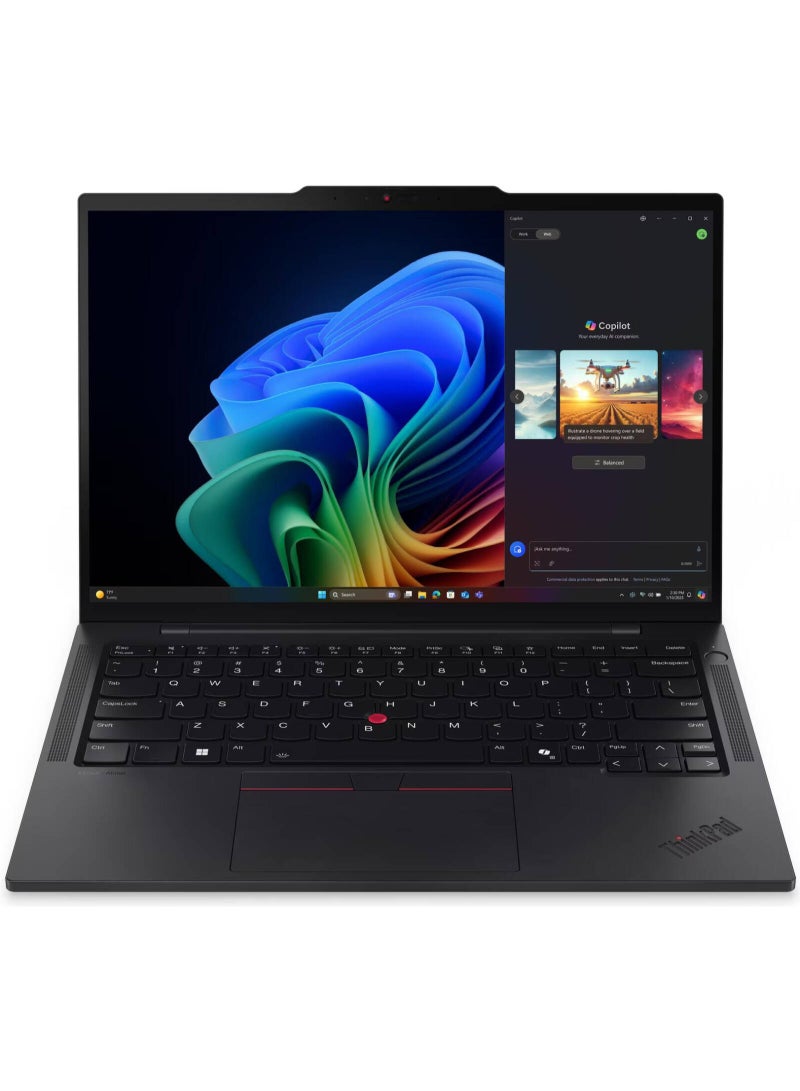 Lenovo ThinkPad T14s Gen 6 Laptop, 14" WUXGA IPS Touch Display, Intel Core Ultra 7 268V Processor/32GB RAM/1TB SSD/Intel Arc Graphics 140V/Windows 11 Pro English/Arabic BLACK - Image 1