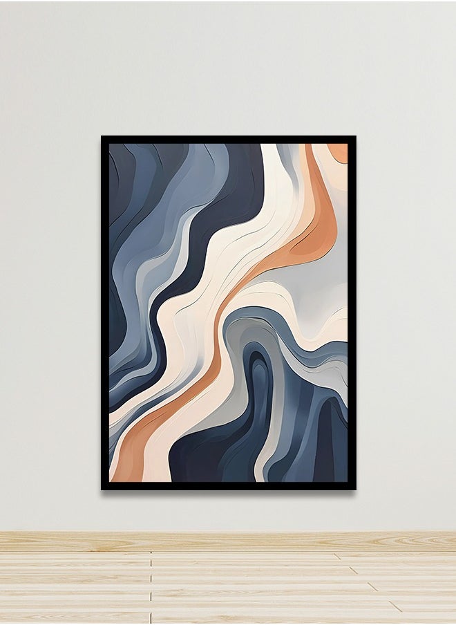 4gdran - Canvas Wall Art For Wall Decoration Abstract Design With A Hollow Frame Size 120x80cm One Piece - Image 1