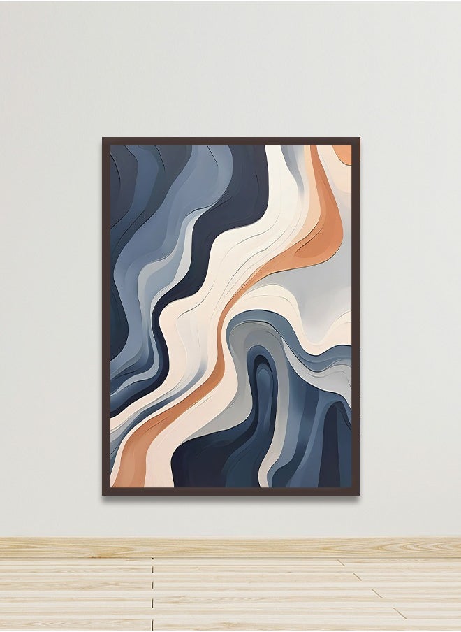 4gdran - Canvas Wall Art For Wall Decoration Abstract Design With A Hollow Frame Size 120x80cm One Piece - Image 1