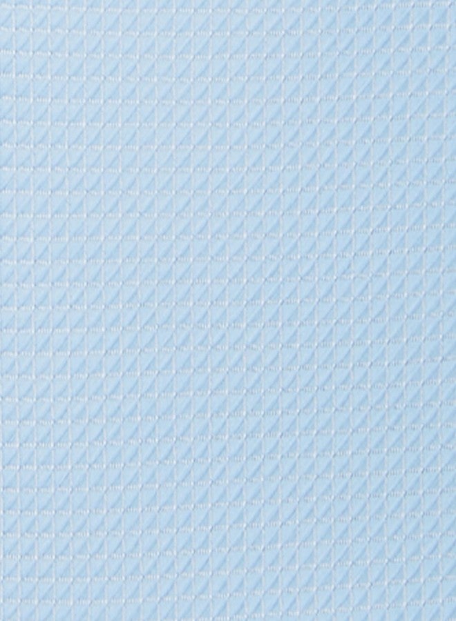 Jacob Alexander Woven Subtle Mini Squares Pocket Square Handkerchief - Sky Blue - Image 3