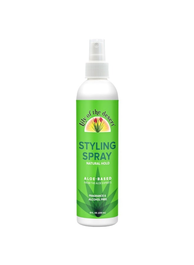Lily Of the Desert Lily Of The Desert Natural Hold Aloe Vera Hair Spray for All - Unscented, Alcohol-Free, Non-Aerosol, 8 Fl Oz  - Image 1