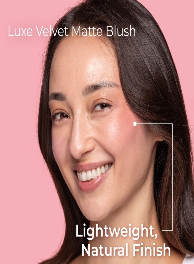 MCoBeauty عصا الجمال مات غير لامع من MCoBeauty، أحمر خدود أماريتو، لمسة مخملية من لون قابل للبناء، مستحضرات تجميل نباتية، خالية من التجارب على الحيوانات - Image 3