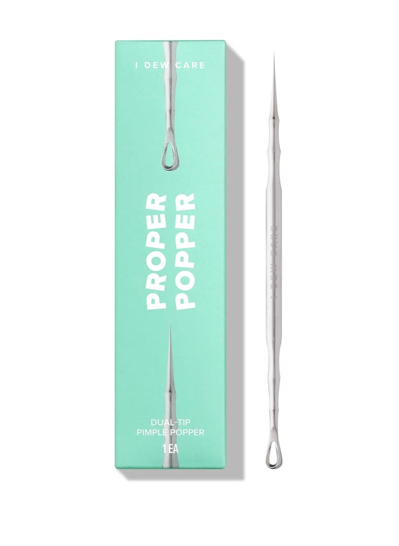 I DEW CARE I Dew Care Dual-Tip Pimple Popper - Proper Popper | Blackhead Remover Tool, Pimple Popper, Comedone Extractor, 2-in-1 Stainless Steel Lancet, 1 EA  - Image 1