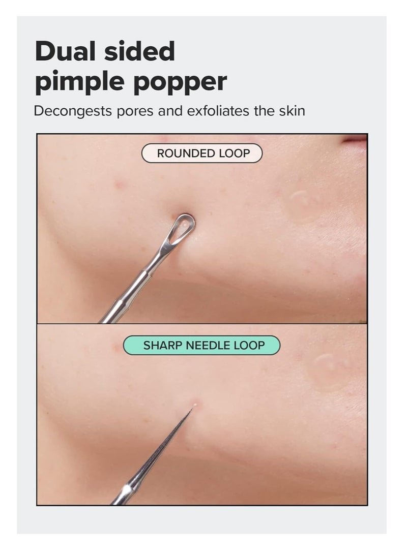 I DEW CARE I Dew Care Dual-Tip Pimple Popper - Proper Popper | Blackhead Remover Tool, Pimple Popper, Comedone Extractor, 2-in-1 Stainless Steel Lancet, 1 EA  - Image 2