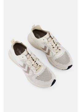Hummel Kids Boy Trinity Breaker Seamless Lace Up Running Shoes, Off White  - Image 4