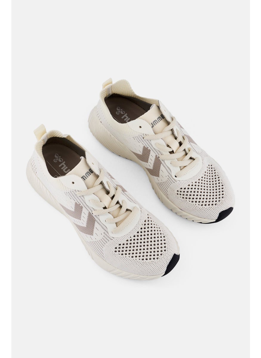 Hummel Kids Boy Trinity Breaker Seamless Lace Up Running Shoes, Off White  - Image 4