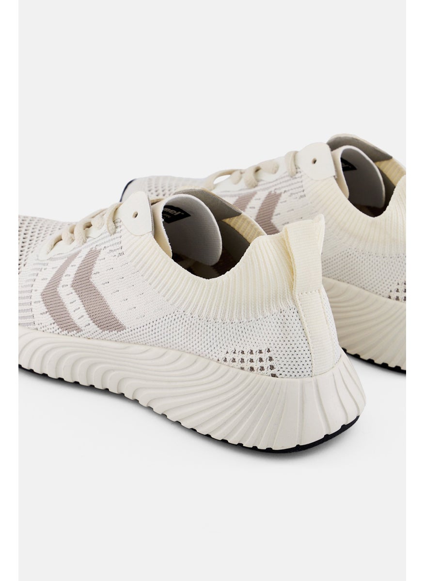 Hummel Kids Boy Trinity Breaker Seamless Lace Up Running Shoes, Off White  - Image 2