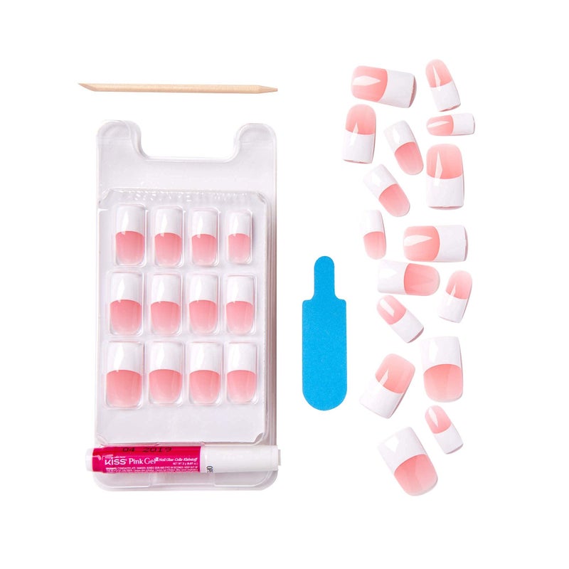 Kiss Salon Acrylic French Kit Team Player Long (2 Pack) - Image 4