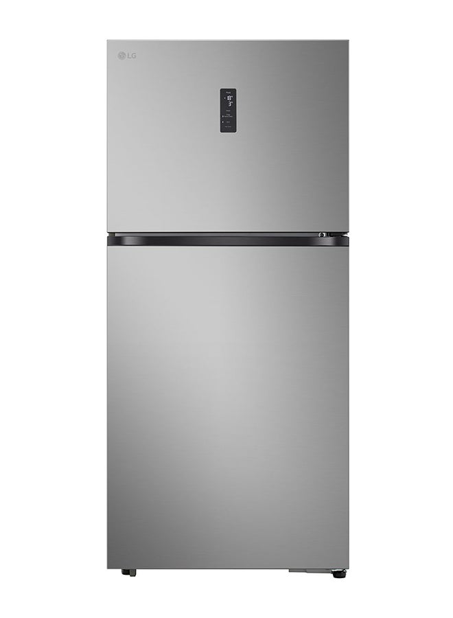 إل جي ثلاجة LG 612 لتر بتقنية الضاغط الذكي، DoorCooling، LinearCooling و LG ThinQ، فضي - LTB852PFBQ - Image 1