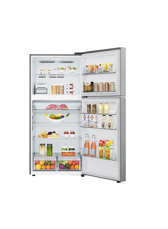 إل جي ثلاجة LG 612 لتر بتقنية الضاغط الذكي، DoorCooling، LinearCooling و LG ThinQ، فضي - LTB852PFBQ - Image 2