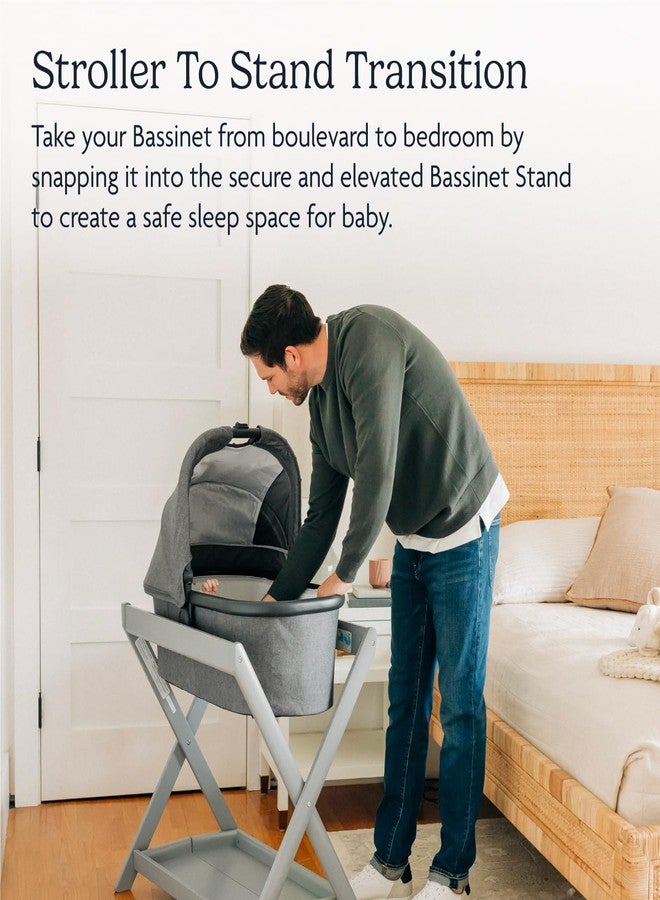 UPPAbaby Bassinet Stand - Quick + Secure Attachment - Grey - Image 2