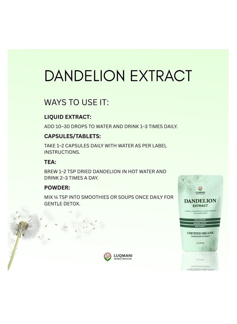 Luqmani Herbs Premium Quality Extract Dandelion 100 gm - Image 5
