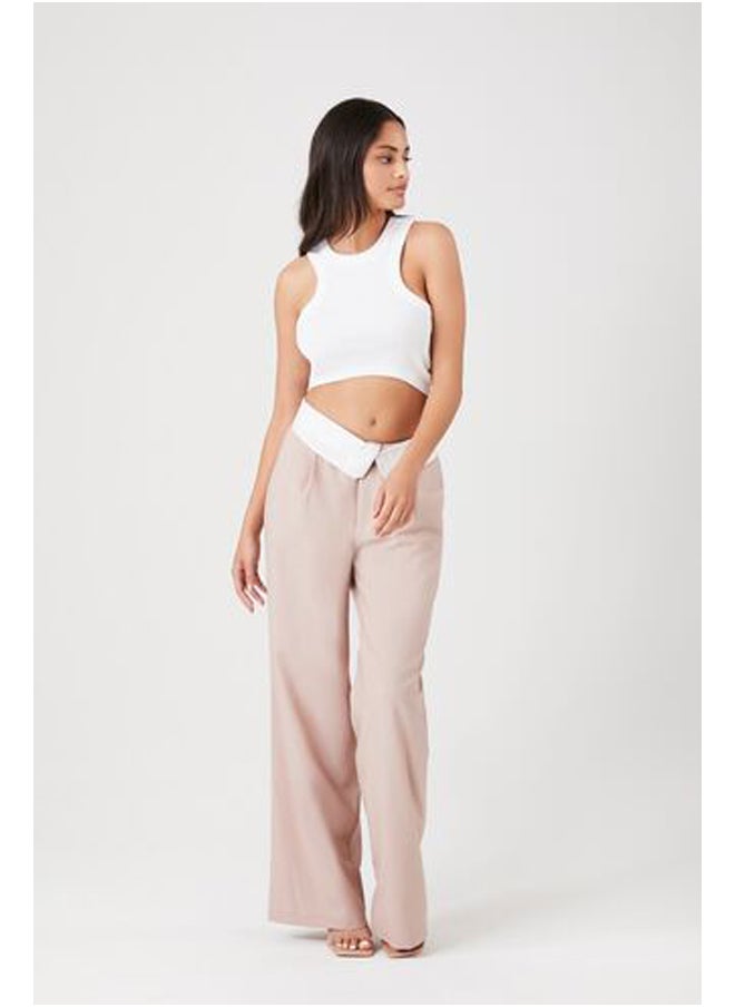 FOREVER 21 - Cropped Rib-Knit Tank Top - Image 1