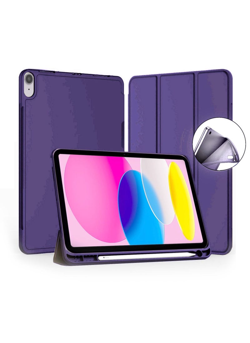 Smart Flip Back Case Cover with Pen Holder For Apple iPad 10 2022 10.9 inch 10th Generation 2022 Purple - pzsku/Z351A0A3FD3343084D665Z/45/_/1669965270/46c0caae-b708-4ba6-89ed-f1aafc7dcfed