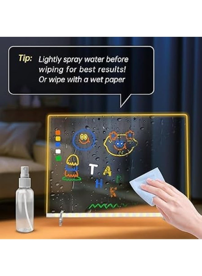 First Choice LED Light Up Acrylic Writing and Drawing Board - Image 2