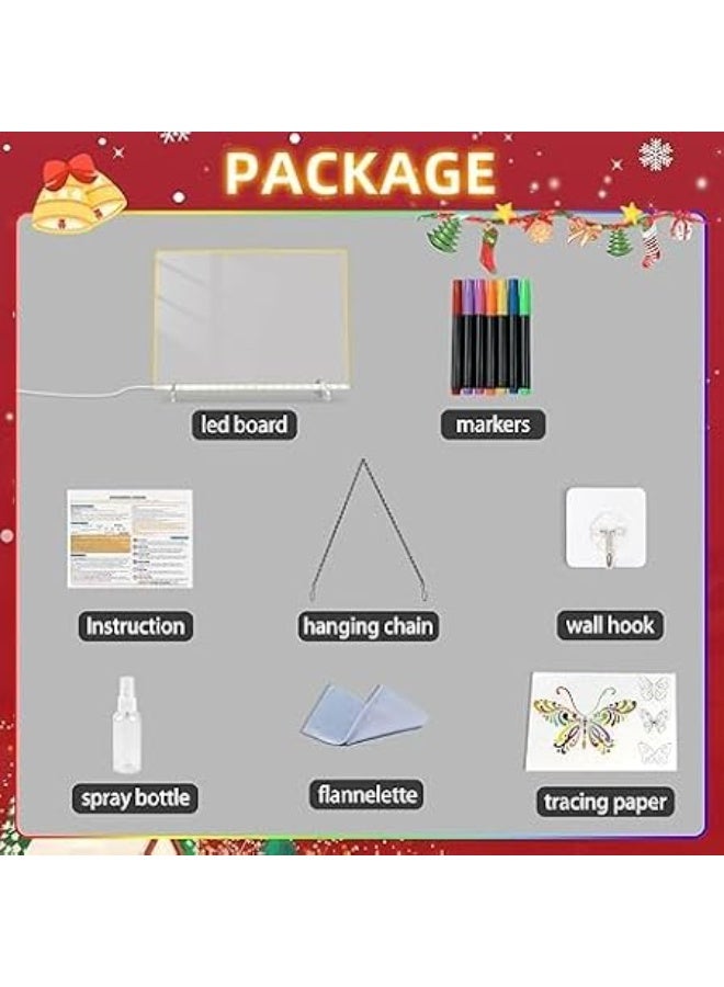 First Choice LED Light Up Acrylic Writing and Drawing Board - Image 4