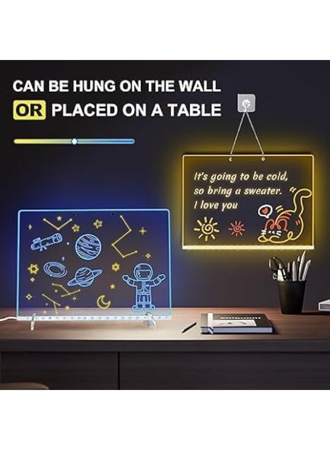 First Choice LED Light Up Acrylic Writing and Drawing Board - Image 3