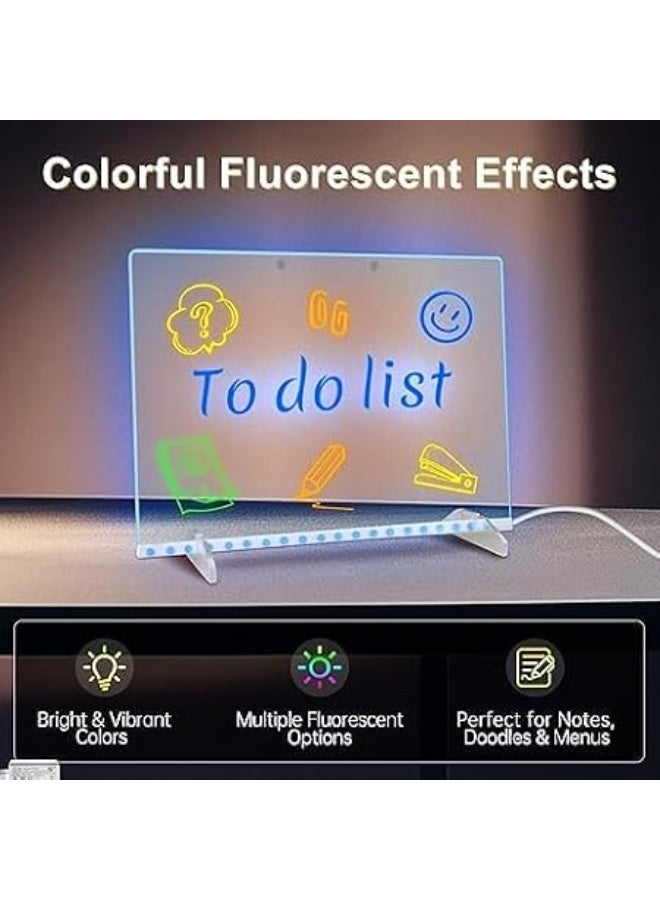 First Choice LED Light Up Acrylic Writing and Drawing Board - Image 5
